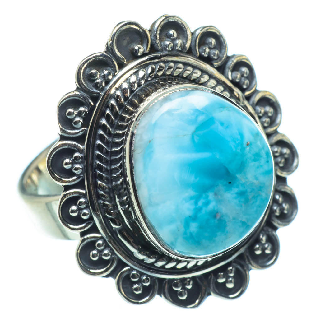 Larimar Rings handcrafted by Anasilvercos - RING30957