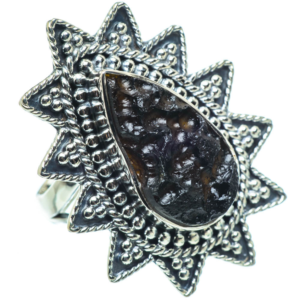 Tektite Rings handcrafted by Anasilvercos - RING30993 - Photo 2