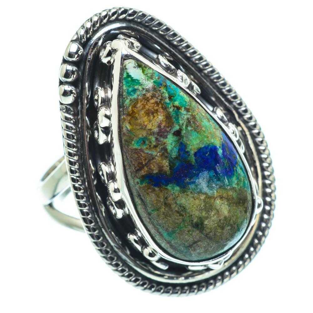 Azurite Rings handcrafted by Anasilvercos - RING31051