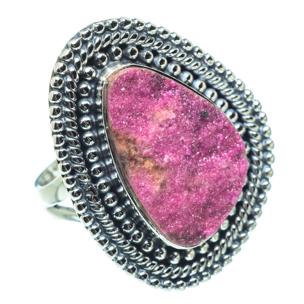 Cobalto Calcite Druzy Rings handcrafted by Anasilvercos - RING31080