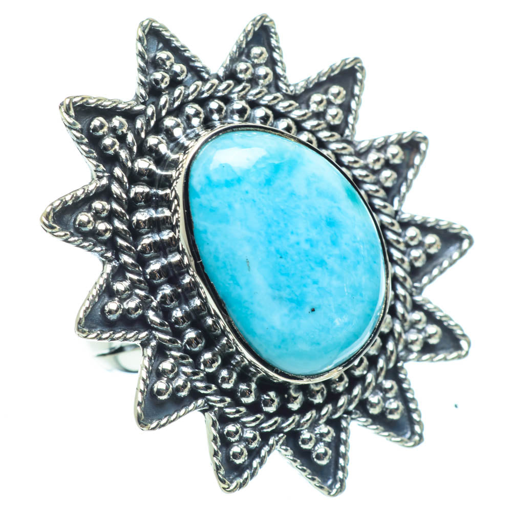 Larimar Rings handcrafted by Anasilvercos - RING31095