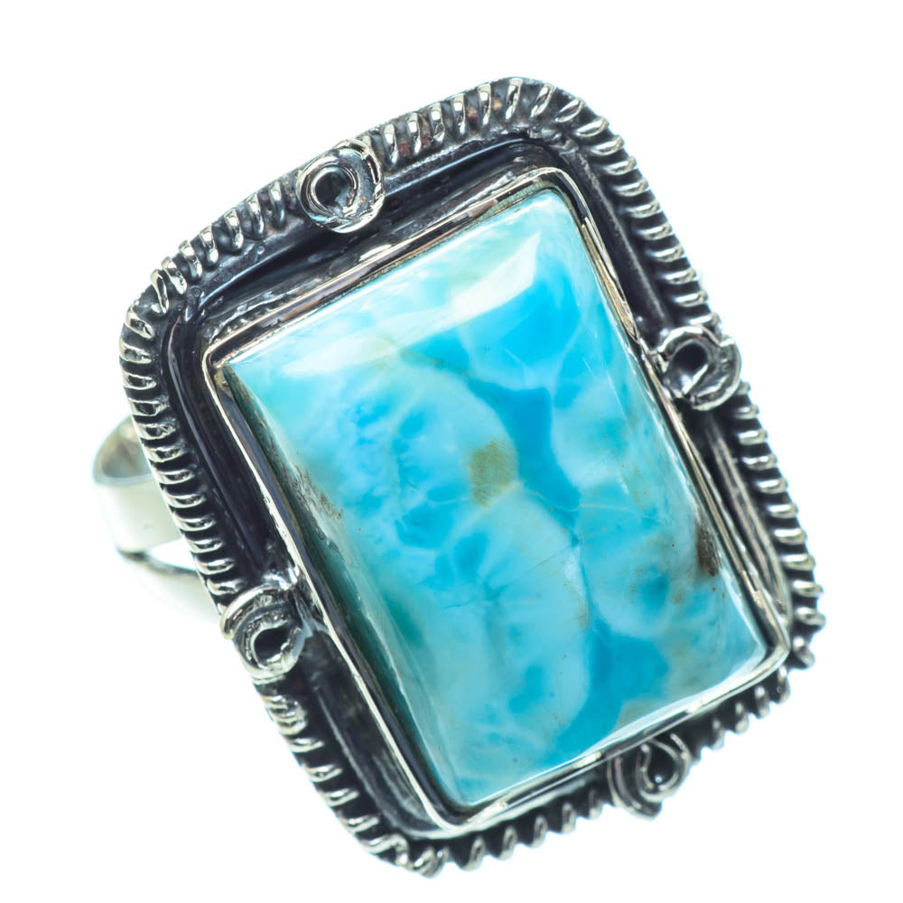 Larimar Rings handcrafted by Anasilvercos - RING31345