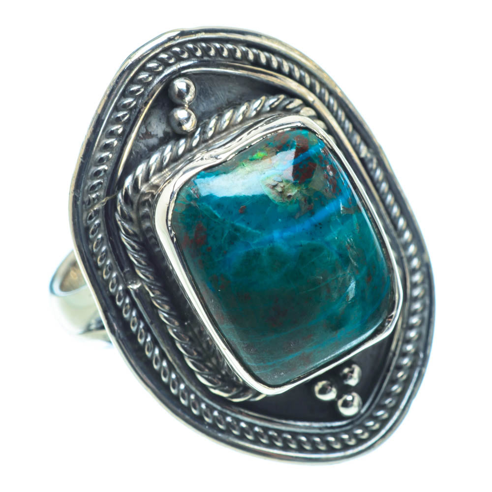 Chrysocolla Rings handcrafted by Anasilvercos - RING31377