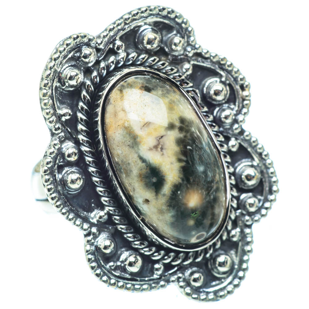 Ocean Jasper Rings handcrafted by Anasilvercos - RING31511