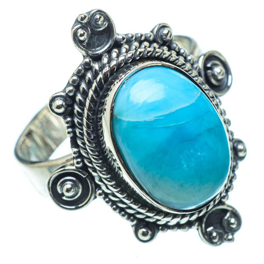 Larimar Rings handcrafted by Anasilvercos - RING31612