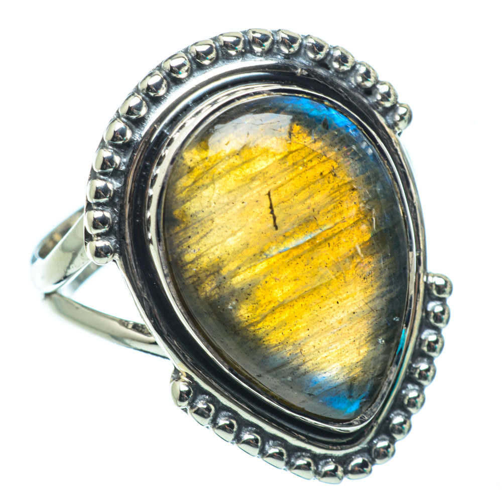 Labradorite Rings handcrafted by Anasilvercos - RING31697