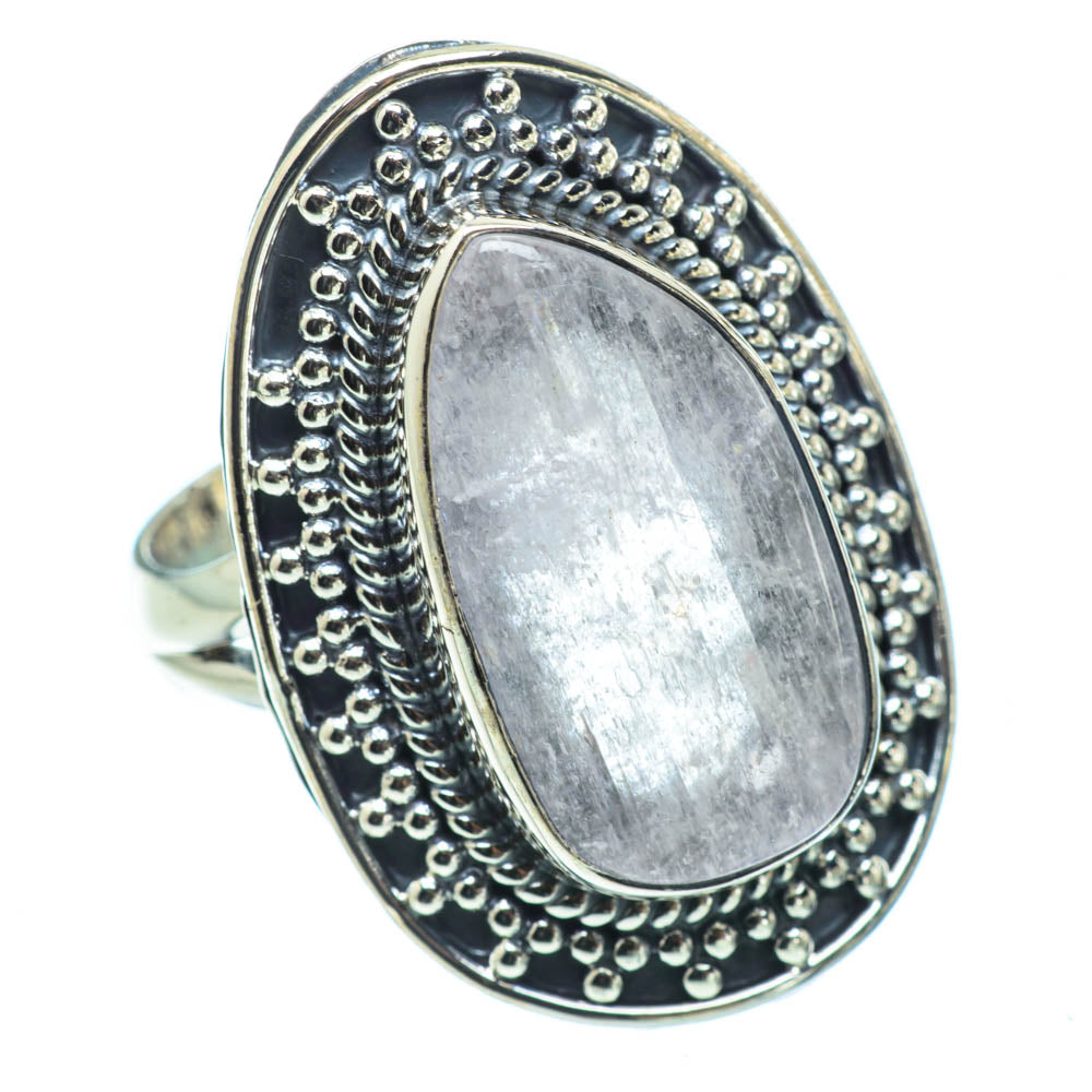 Rainbow Moonstone Rings handcrafted by Anasilvercos - RING31855