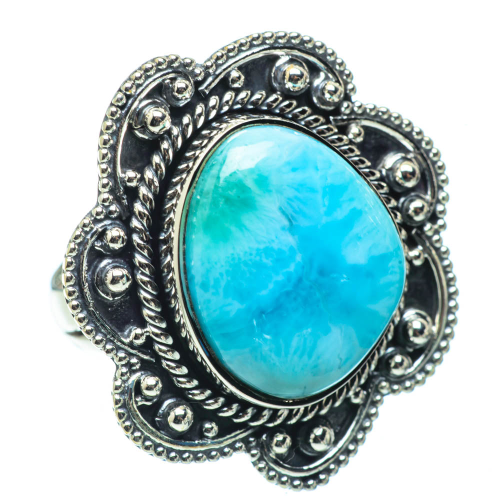 Larimar Rings handcrafted by Anasilvercos - RING31917