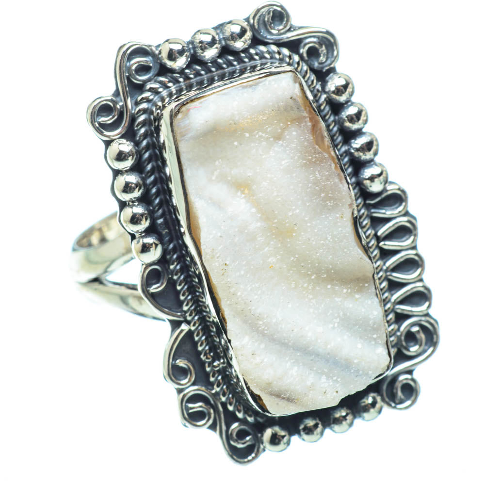 Desert Druzy Rings handcrafted by Anasilvercos - RING31956