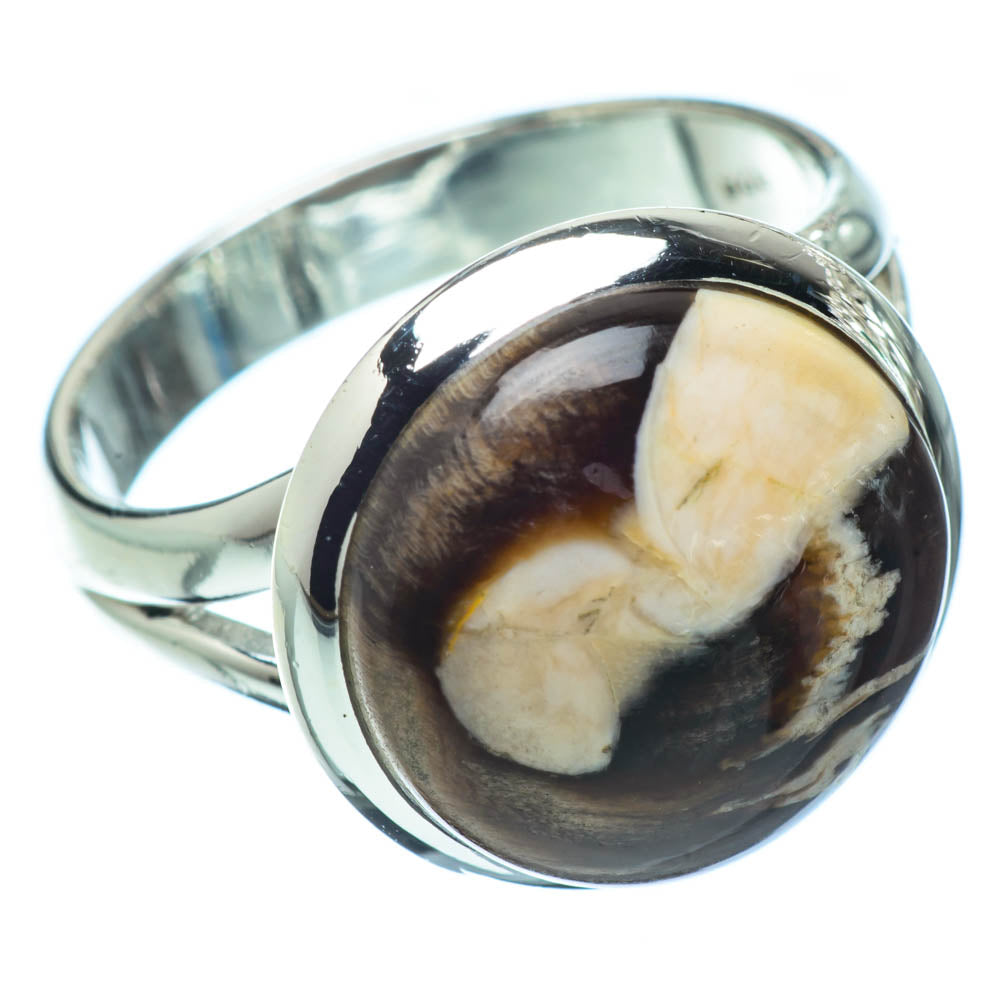 Peanut Wood Jasper Rings handcrafted by Anasilvercos - RING32016