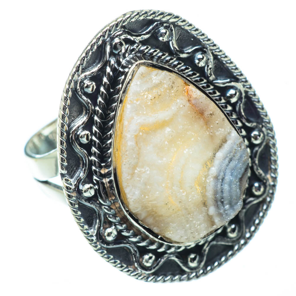 Desert Druzy Rings handcrafted by Anasilvercos - RING32034