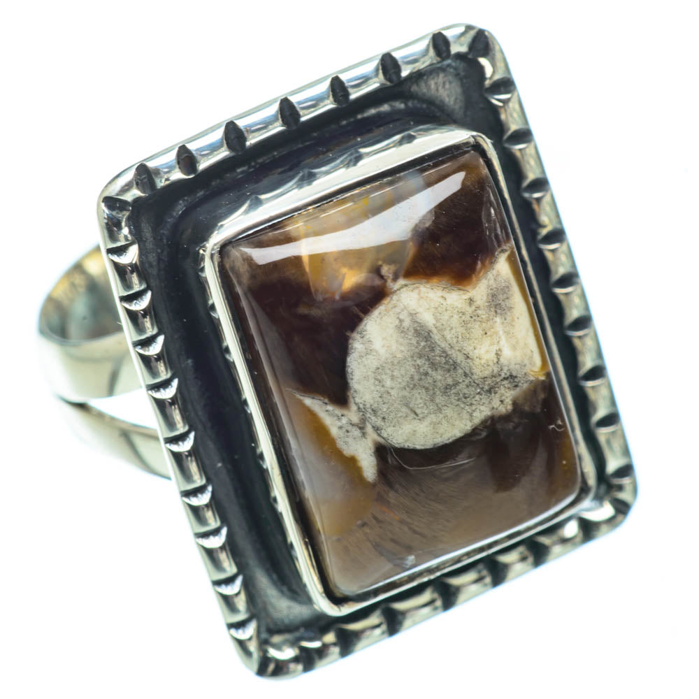 Peanut Wood Jasper Rings handcrafted by Anasilvercos - RING32043