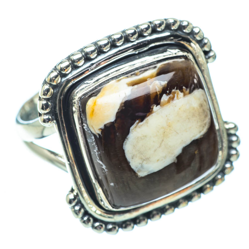 Peanut Wood Jasper Rings handcrafted by Anasilvercos - RING32068
