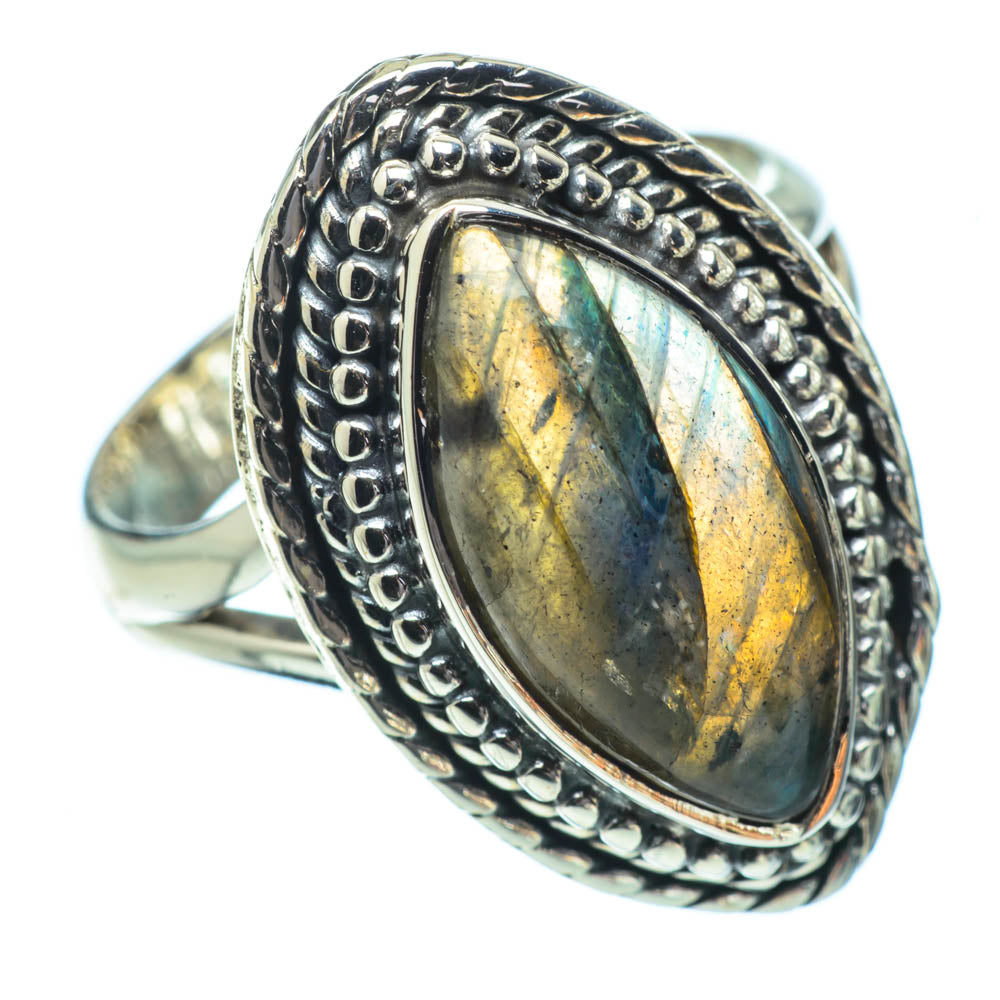 Labradorite Rings handcrafted by Anasilvercos - RING32085