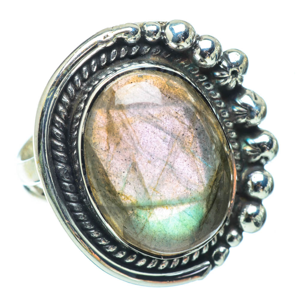 Labradorite Rings handcrafted by Anasilvercos - RING32086