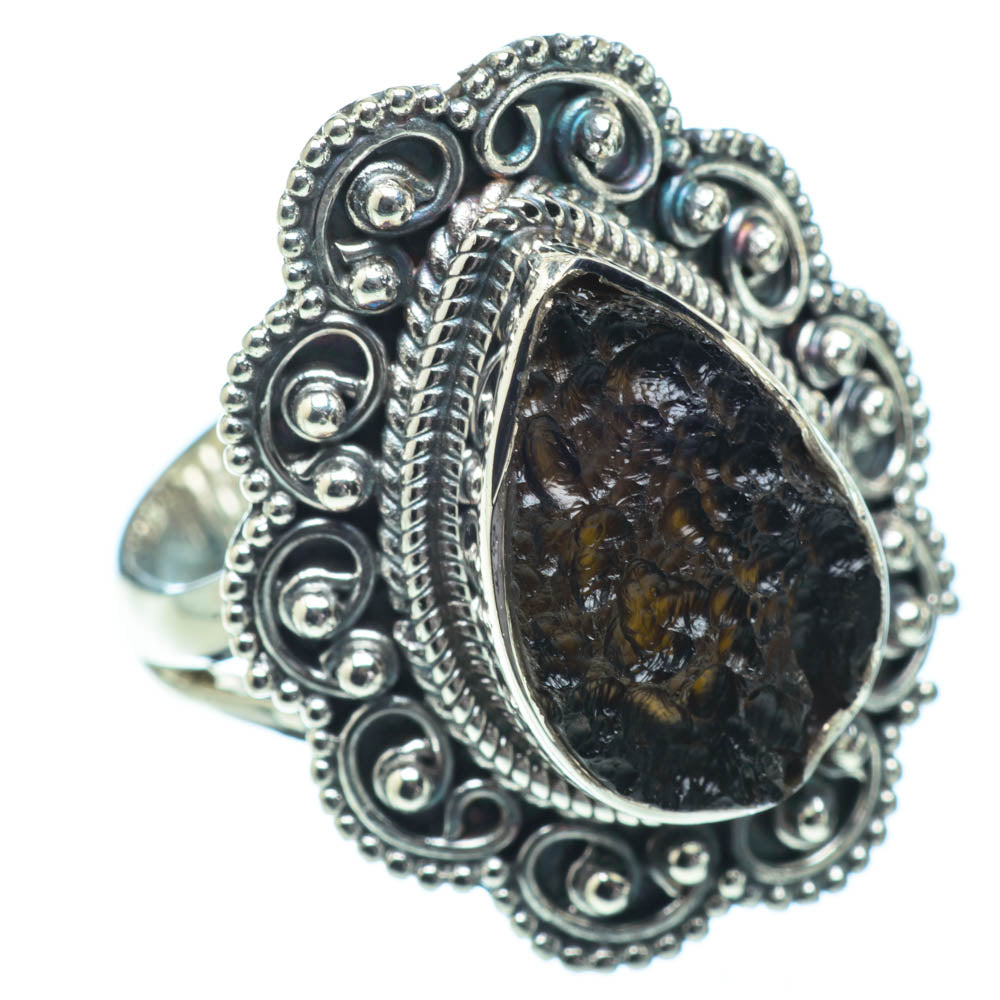 Tektite Rings handcrafted by Anasilvercos - RING32115