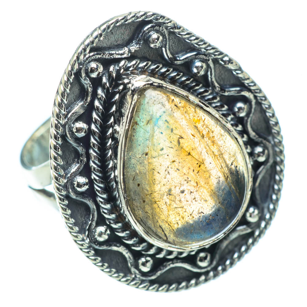 Labradorite Rings handcrafted by Anasilvercos - RING32241