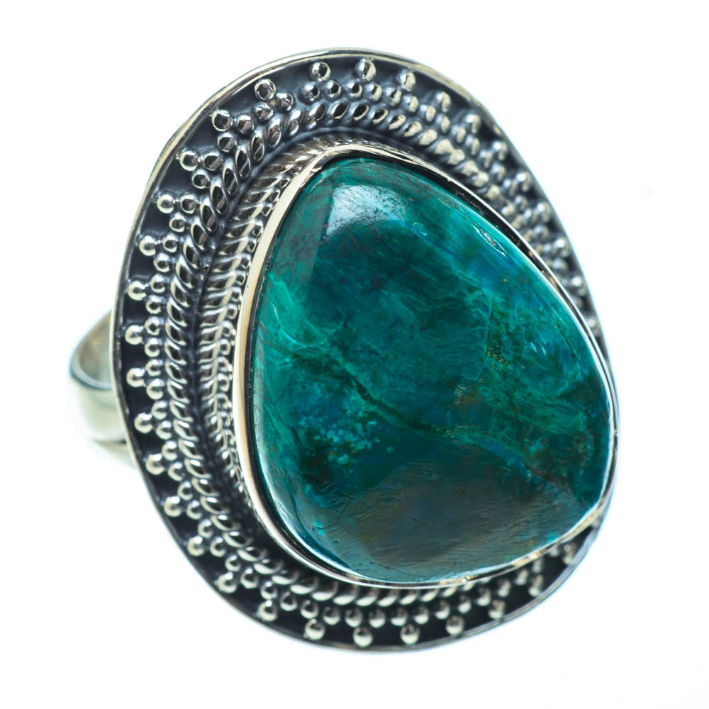Chrysocolla Rings handcrafted by Anasilvercos - RING32263
