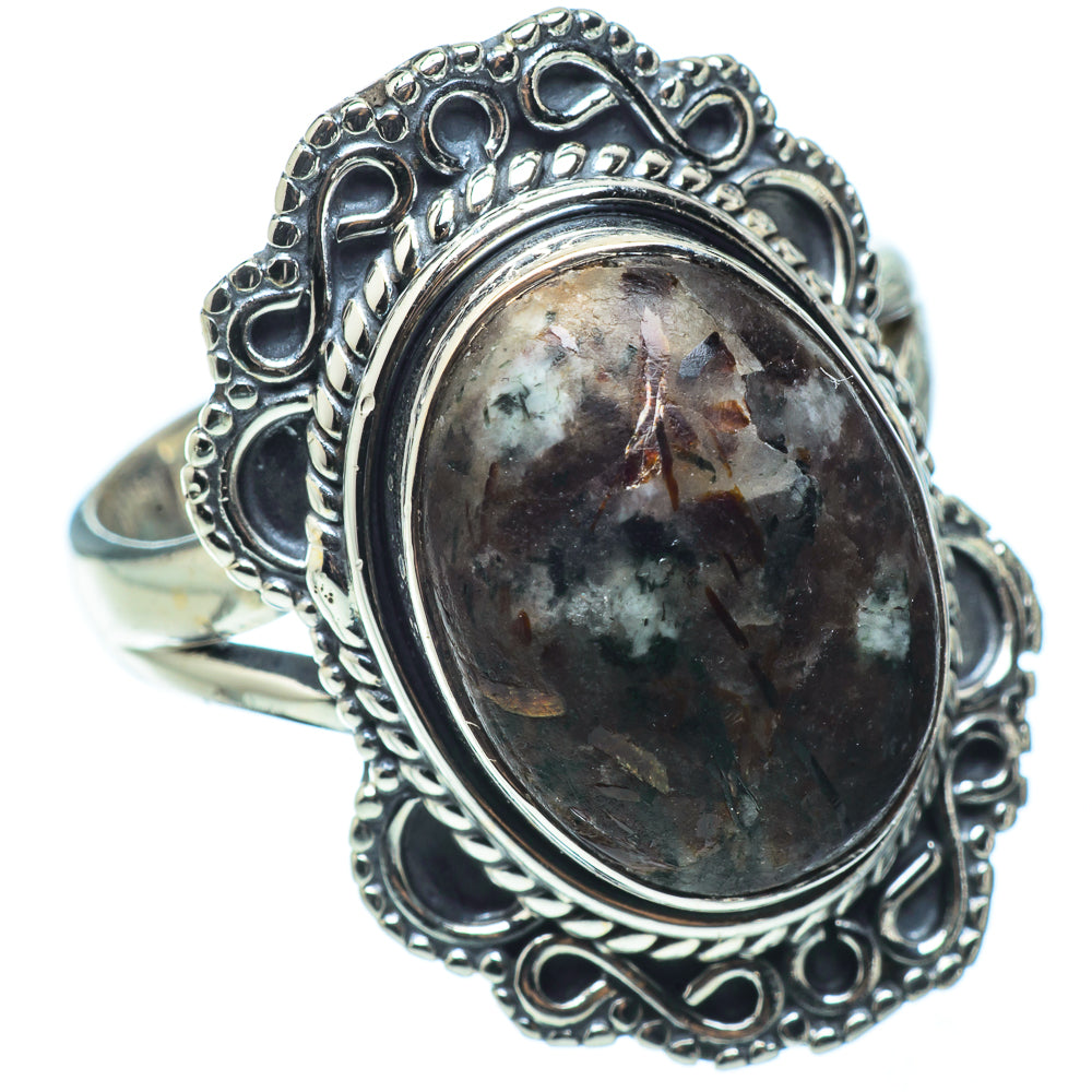 Russian Eudialyte Rings handcrafted by Anasilvercos - RING32388