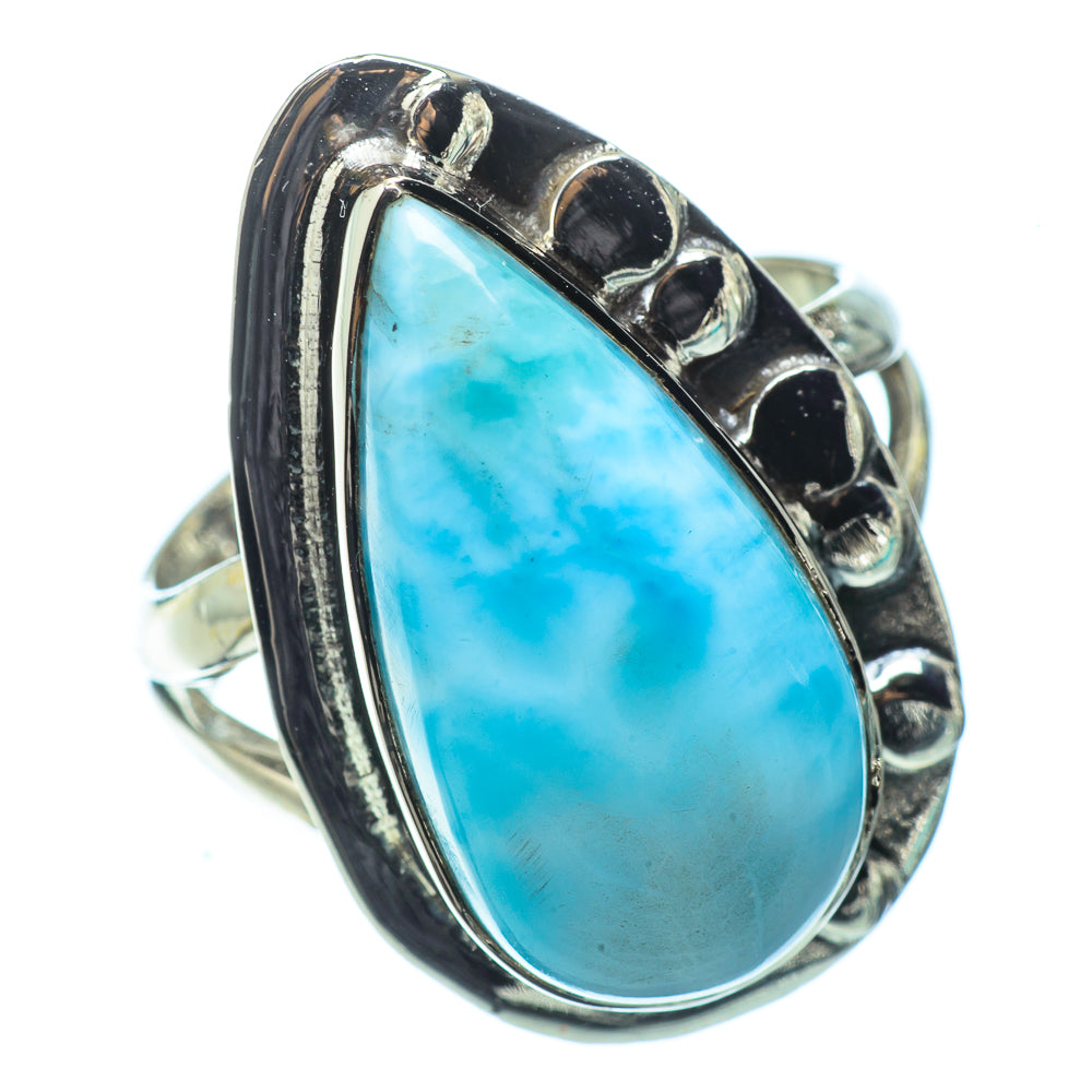 Larimar Rings handcrafted by Anasilvercos - RING32411