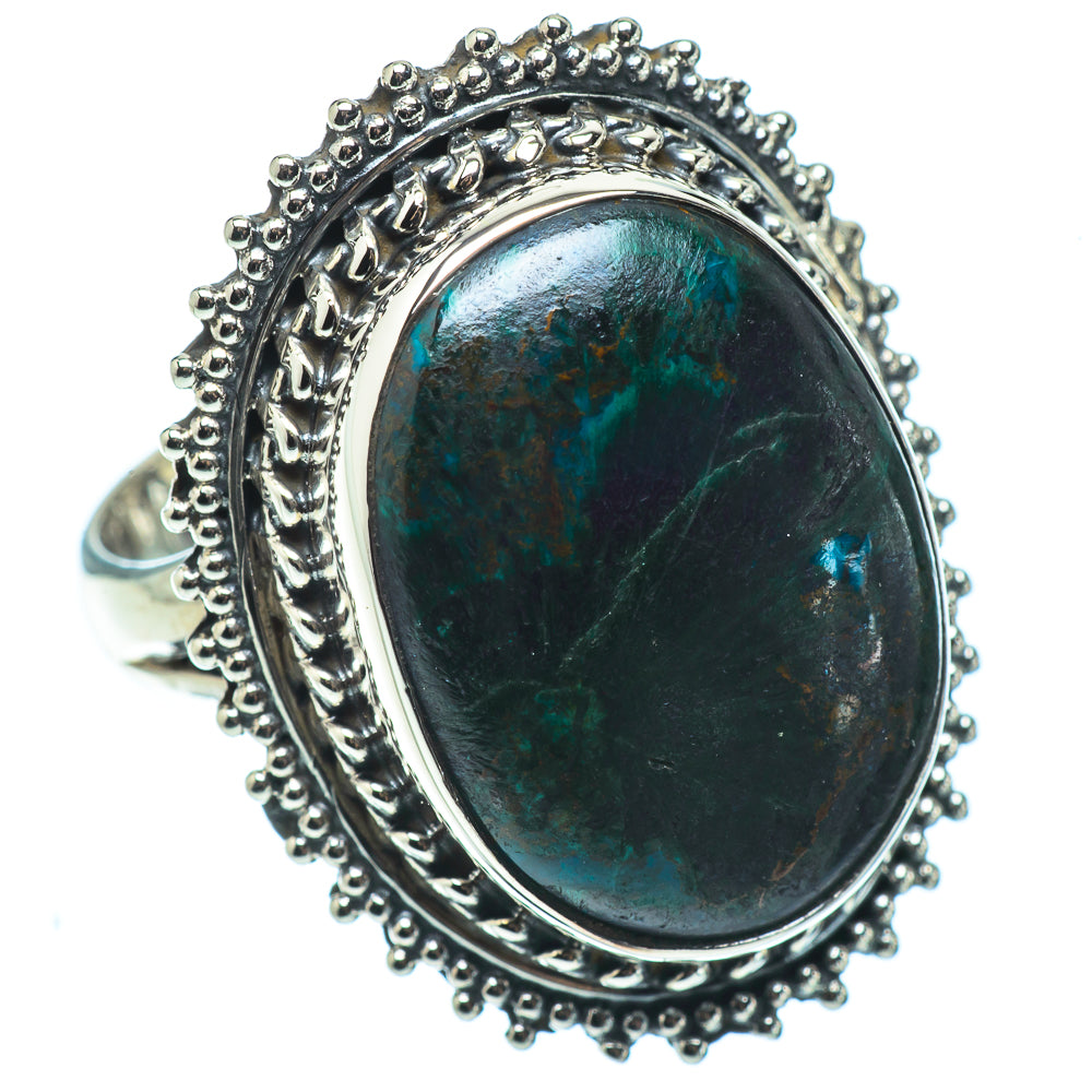Chrysocolla Rings handcrafted by Anasilvercos - RING32452
