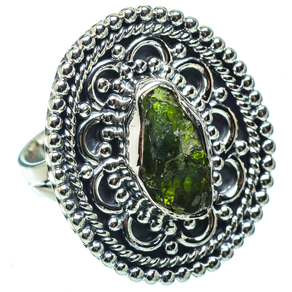 Chrome Diopside Rings handcrafted by Anasilvercos - RING32462