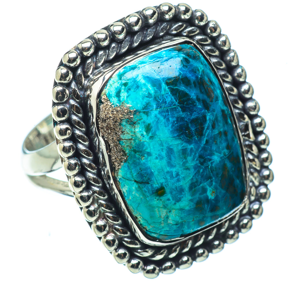 Chrysocolla Rings handcrafted by Anasilvercos - RING32480