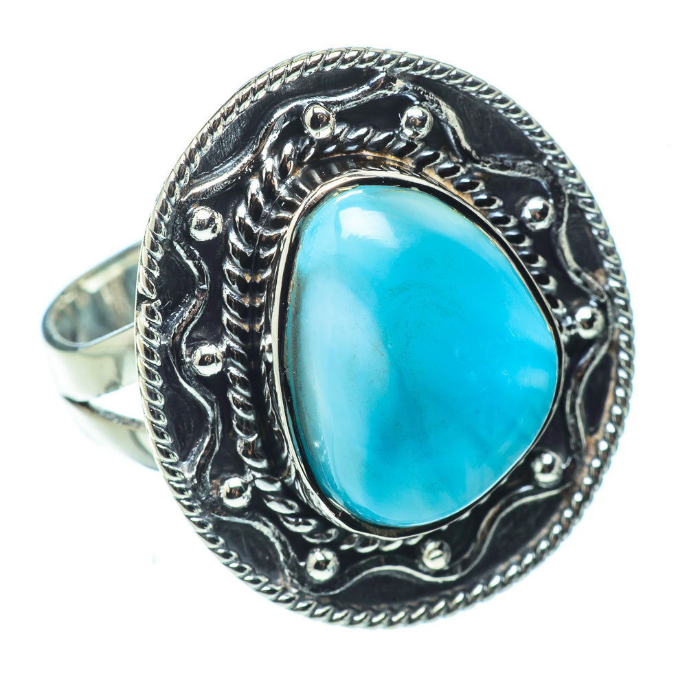 Larimar Rings handcrafted by Anasilvercos - RING32481