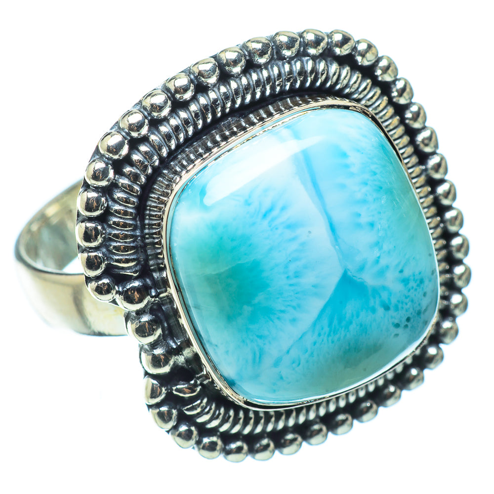 Larimar Rings handcrafted by Anasilvercos - RING32495