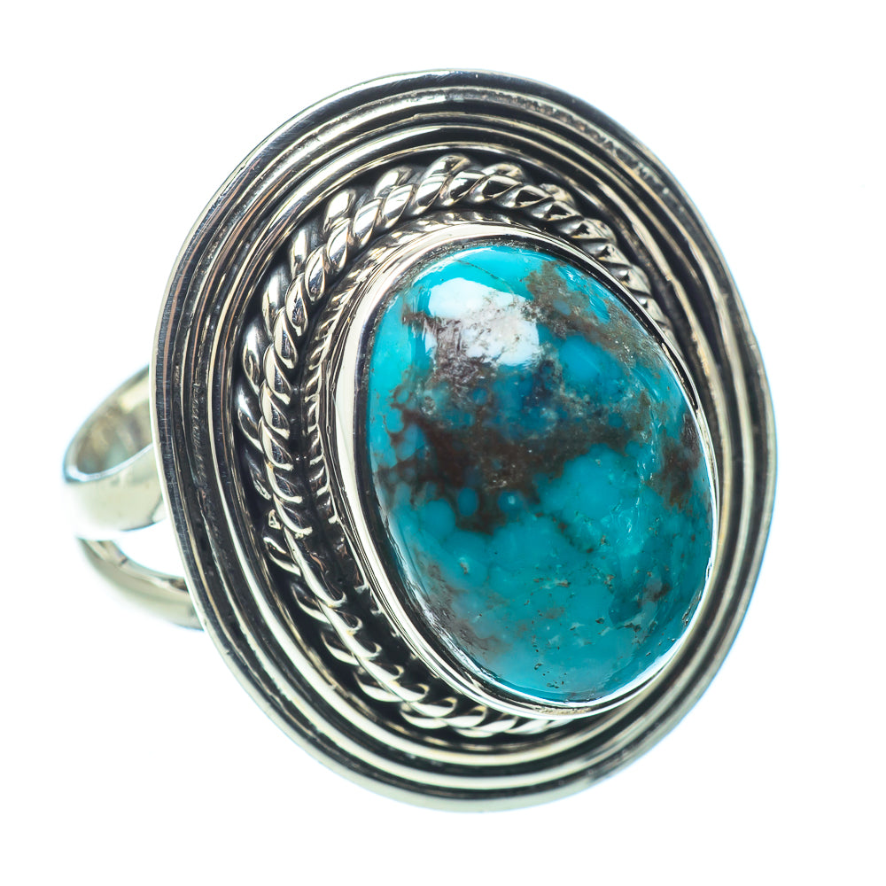 Tibetan Turquoise Rings handcrafted by Anasilvercos - RING32496