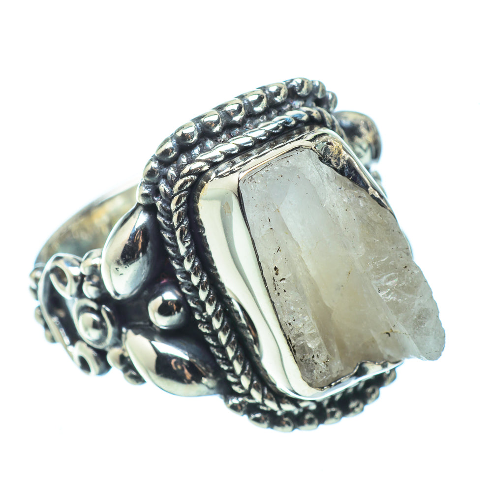 Rainbow Moonstone Rings handcrafted by Anasilvercos - RING32511