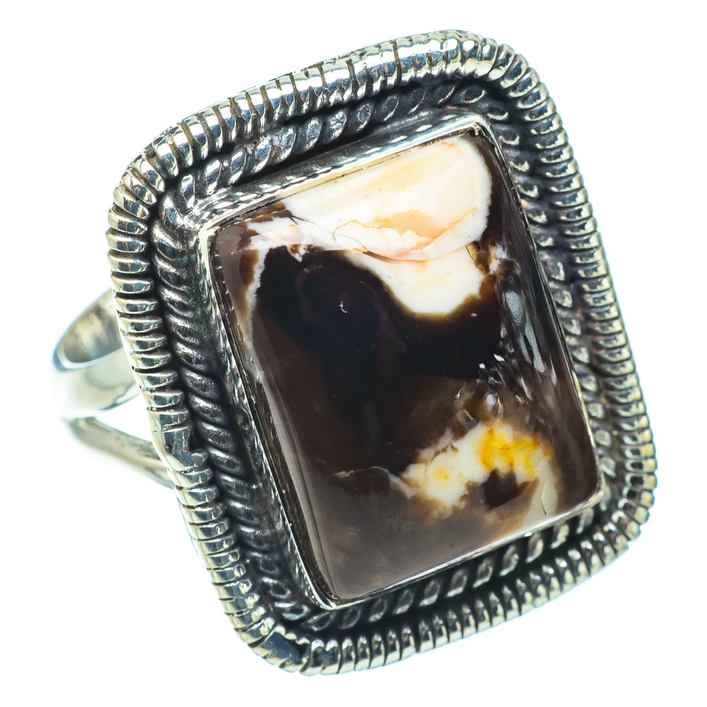 Peanut Wood Jasper Rings handcrafted by Anasilvercos - RING32521