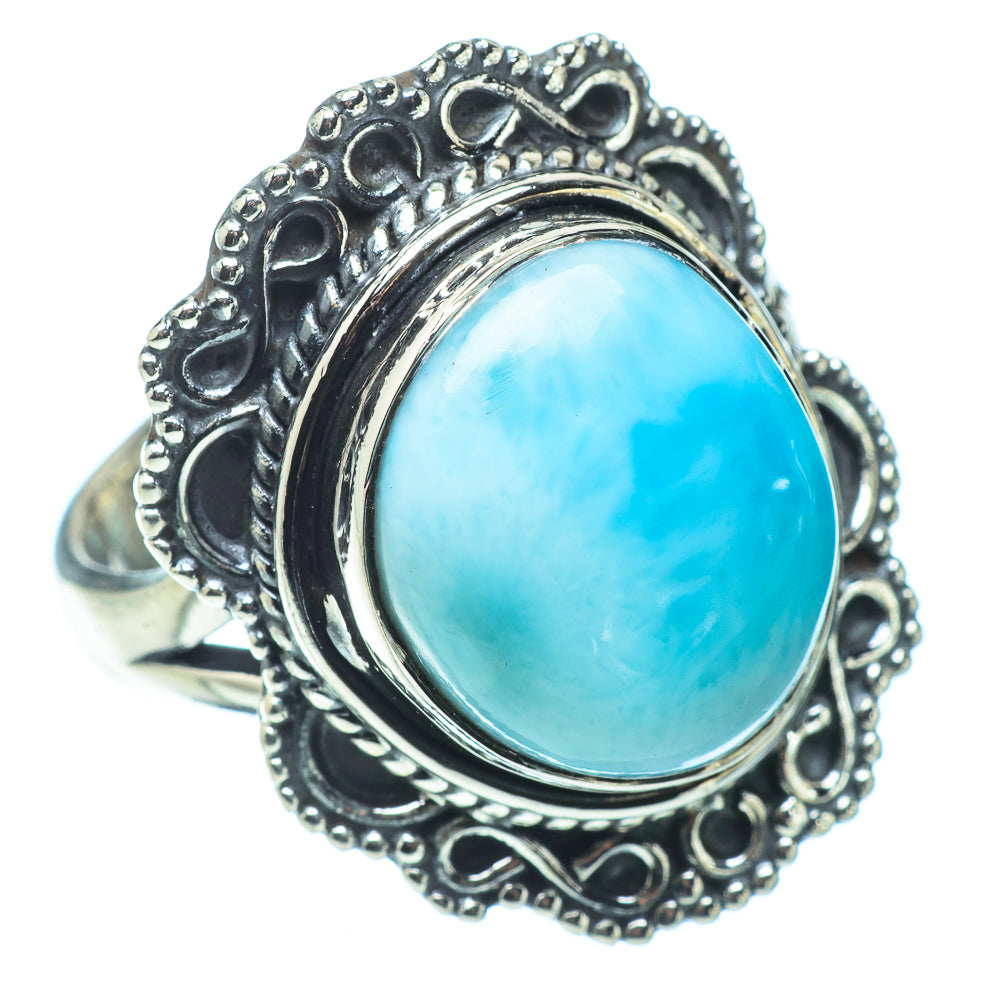 Larimar Rings handcrafted by Anasilvercos - RING32531