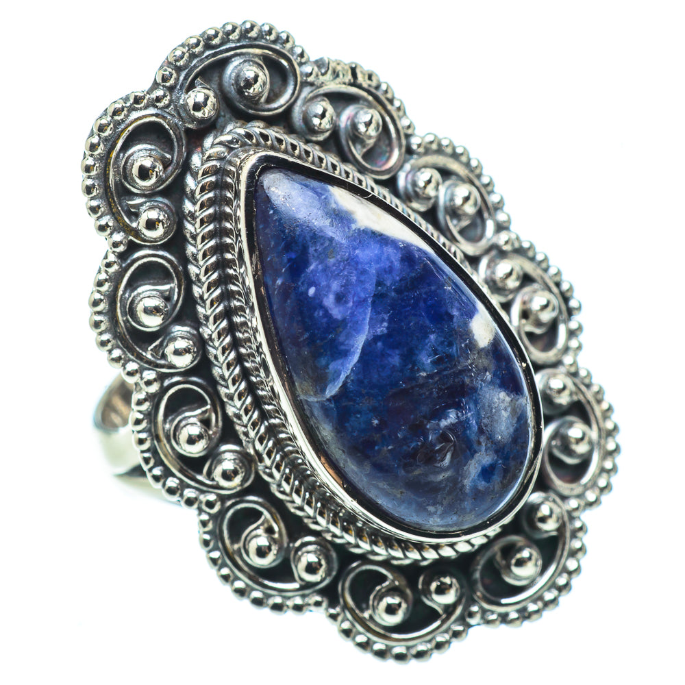 Sodalite Rings handcrafted by Anasilvercos - RING32803
