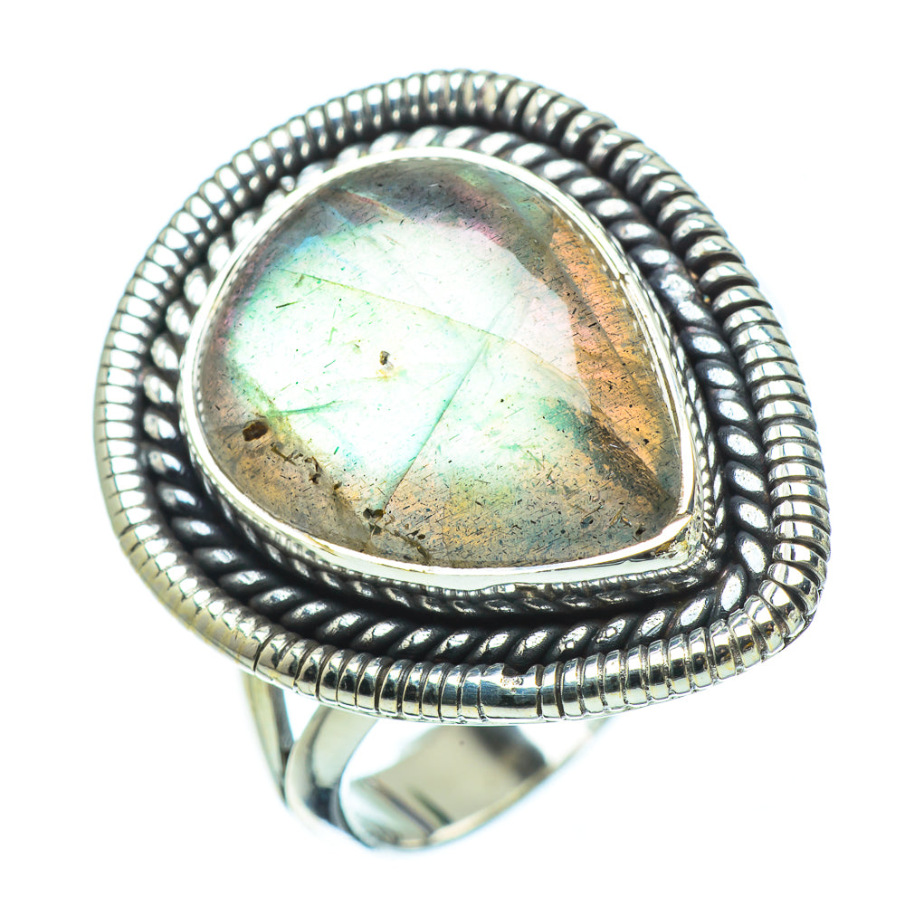 Labradorite Rings handcrafted by Anasilvercos - RING32835