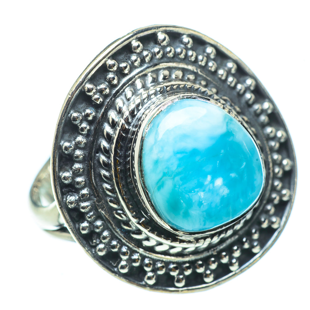 Larimar Rings handcrafted by Anasilvercos - RING32900