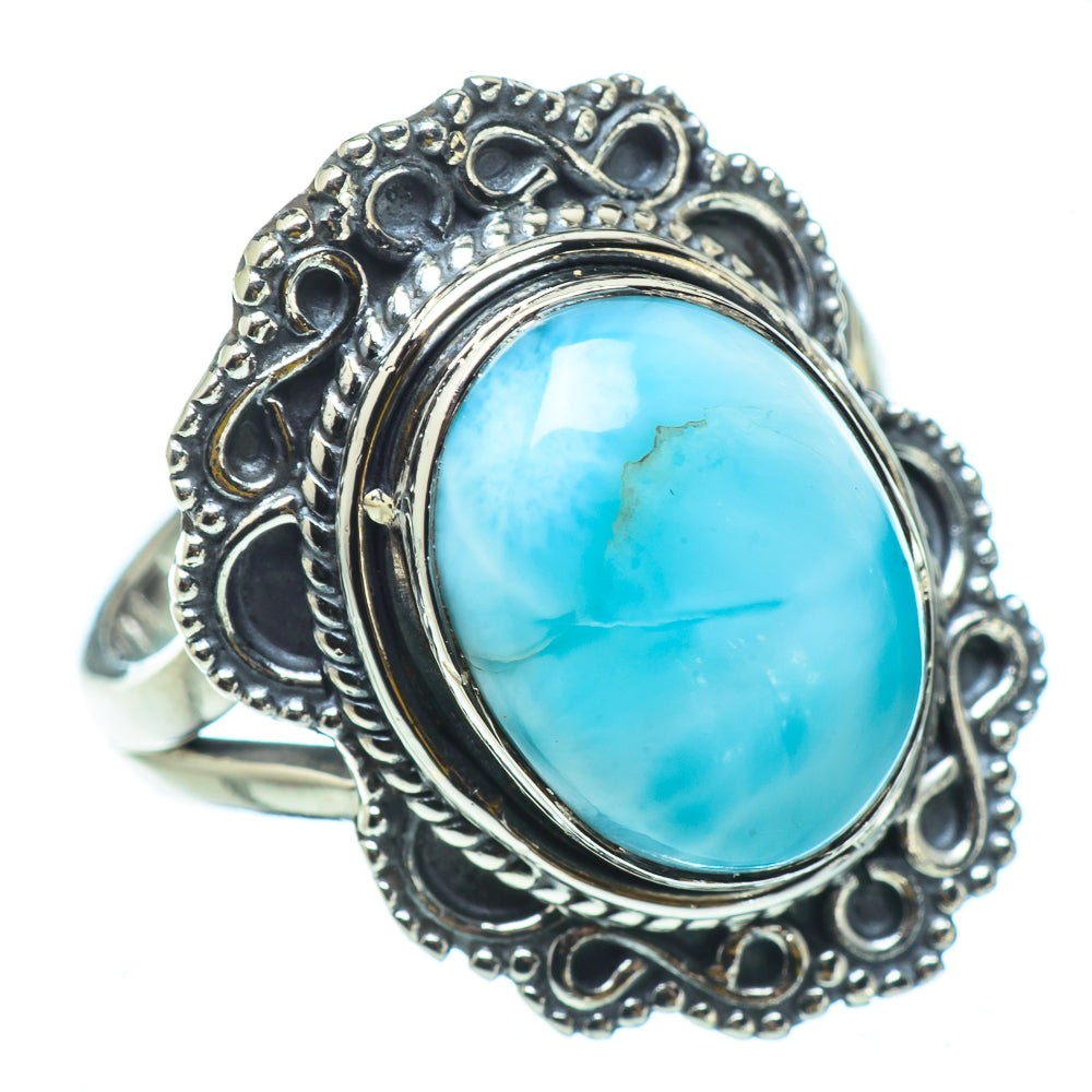 Larimar Rings handcrafted by Anasilvercos - RING32904