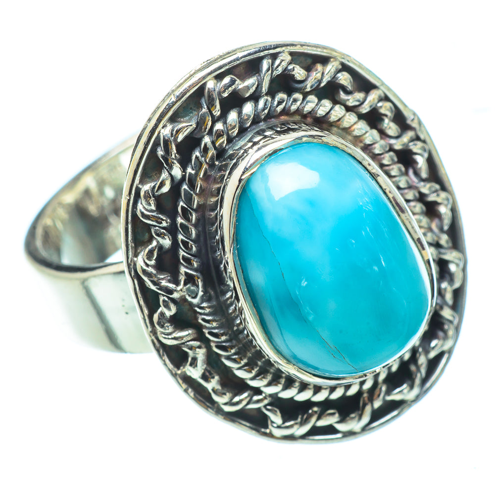 Larimar Rings handcrafted by Anasilvercos - RING32921