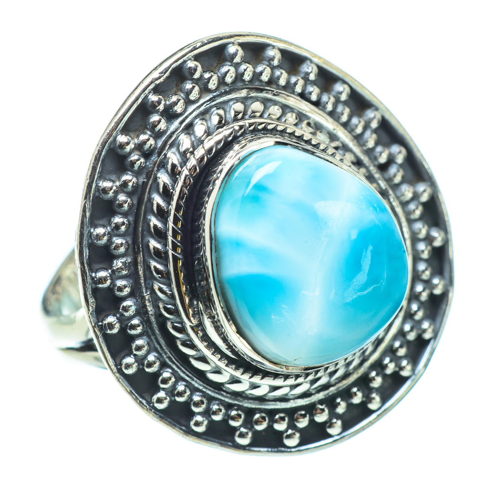 Larimar Rings handcrafted by Anasilvercos - RING32946