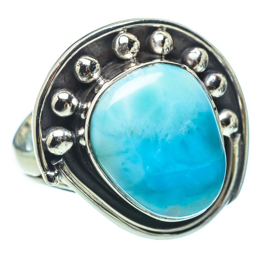 Larimar Rings handcrafted by Anasilvercos - RING32952