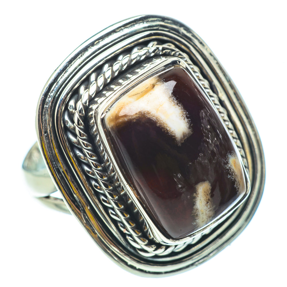 Peanut Wood Jasper Rings handcrafted by Anasilvercos - RING32954