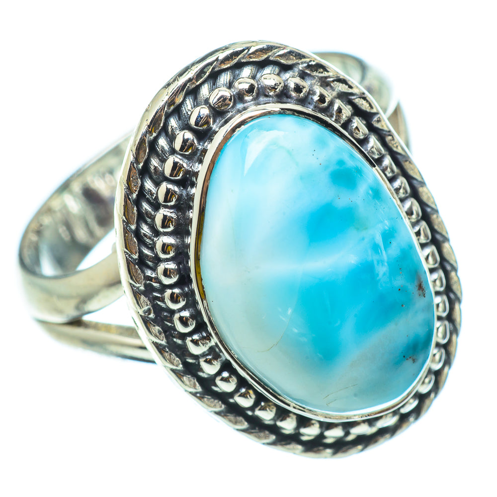 Larimar Rings handcrafted by Anasilvercos - RING32964