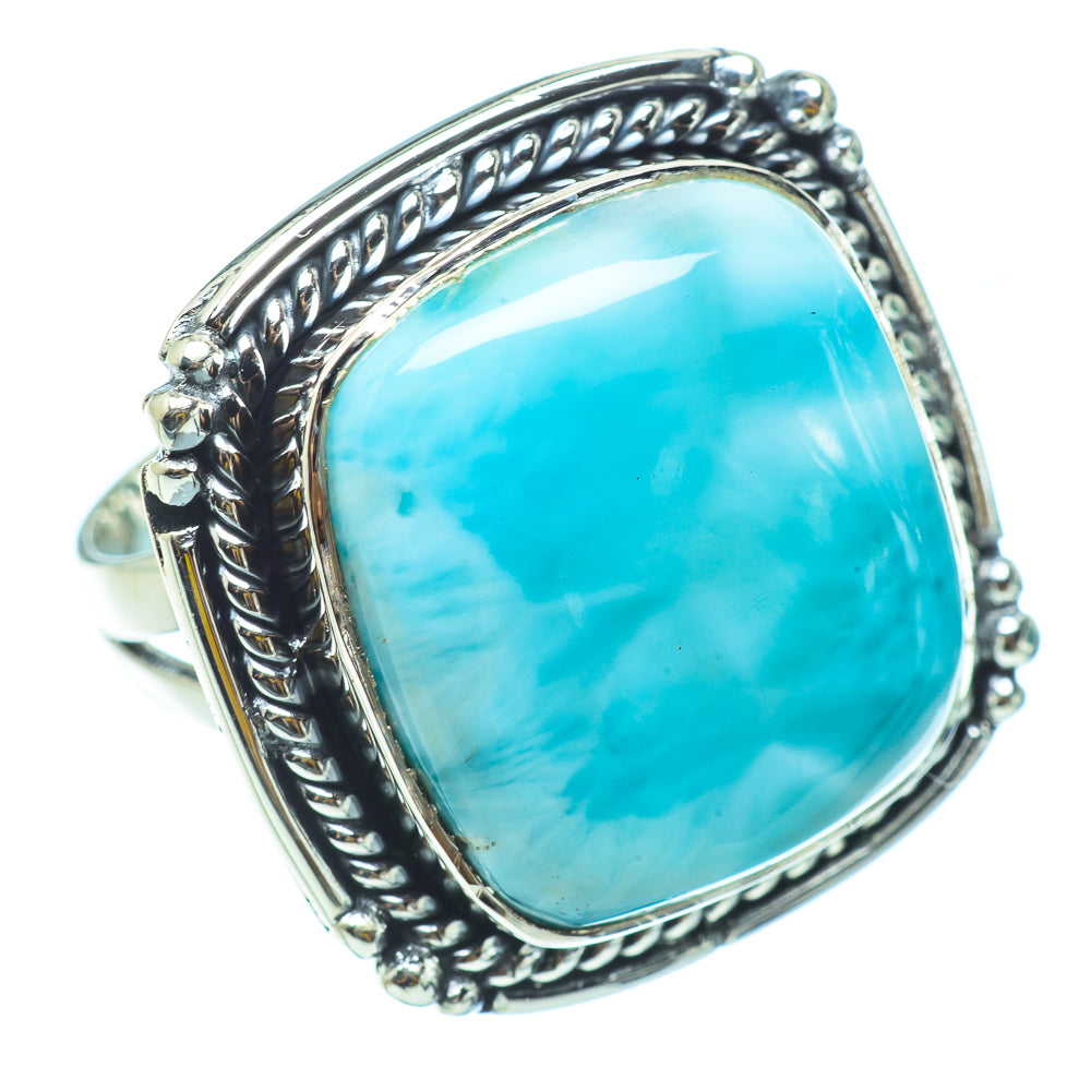 Larimar Rings handcrafted by Anasilvercos - RING33080