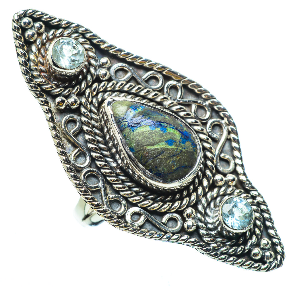 Azurite Rings handcrafted by Anasilvercos - RING33122