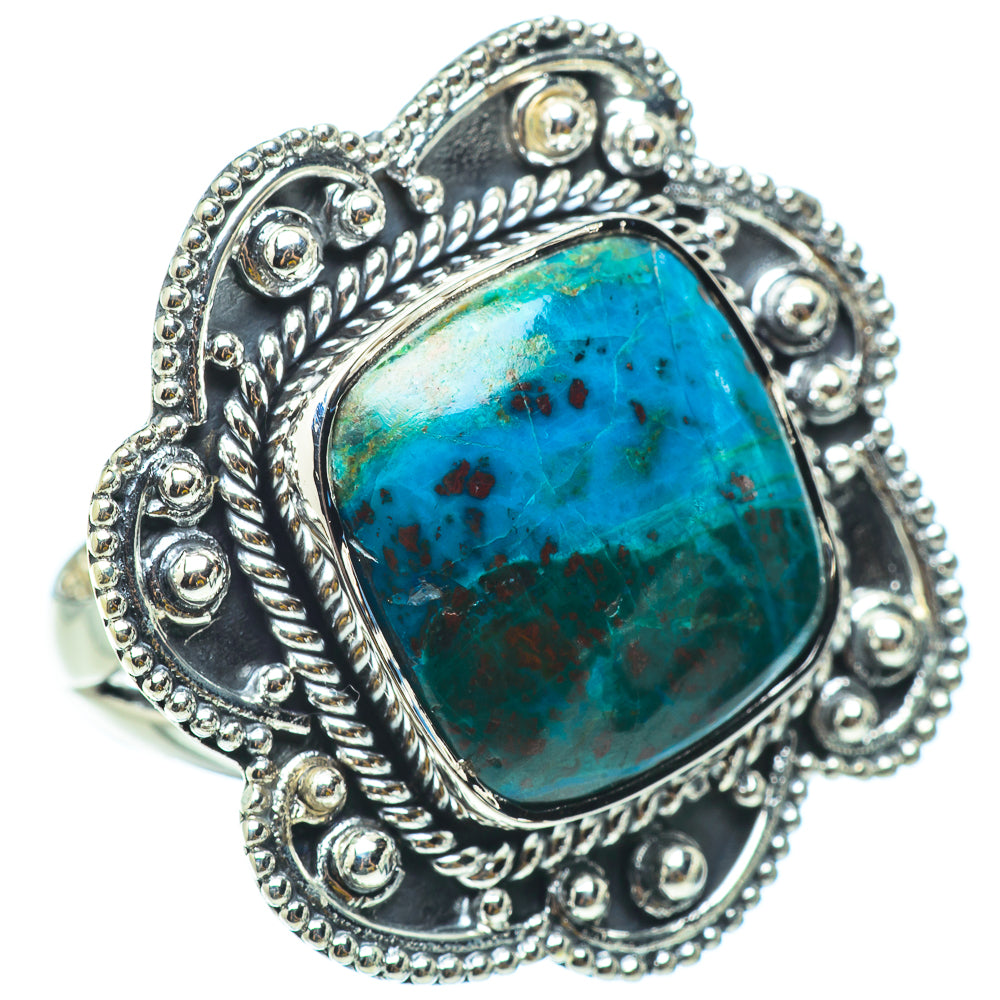 Chrysocolla Rings handcrafted by Anasilvercos - RING33160