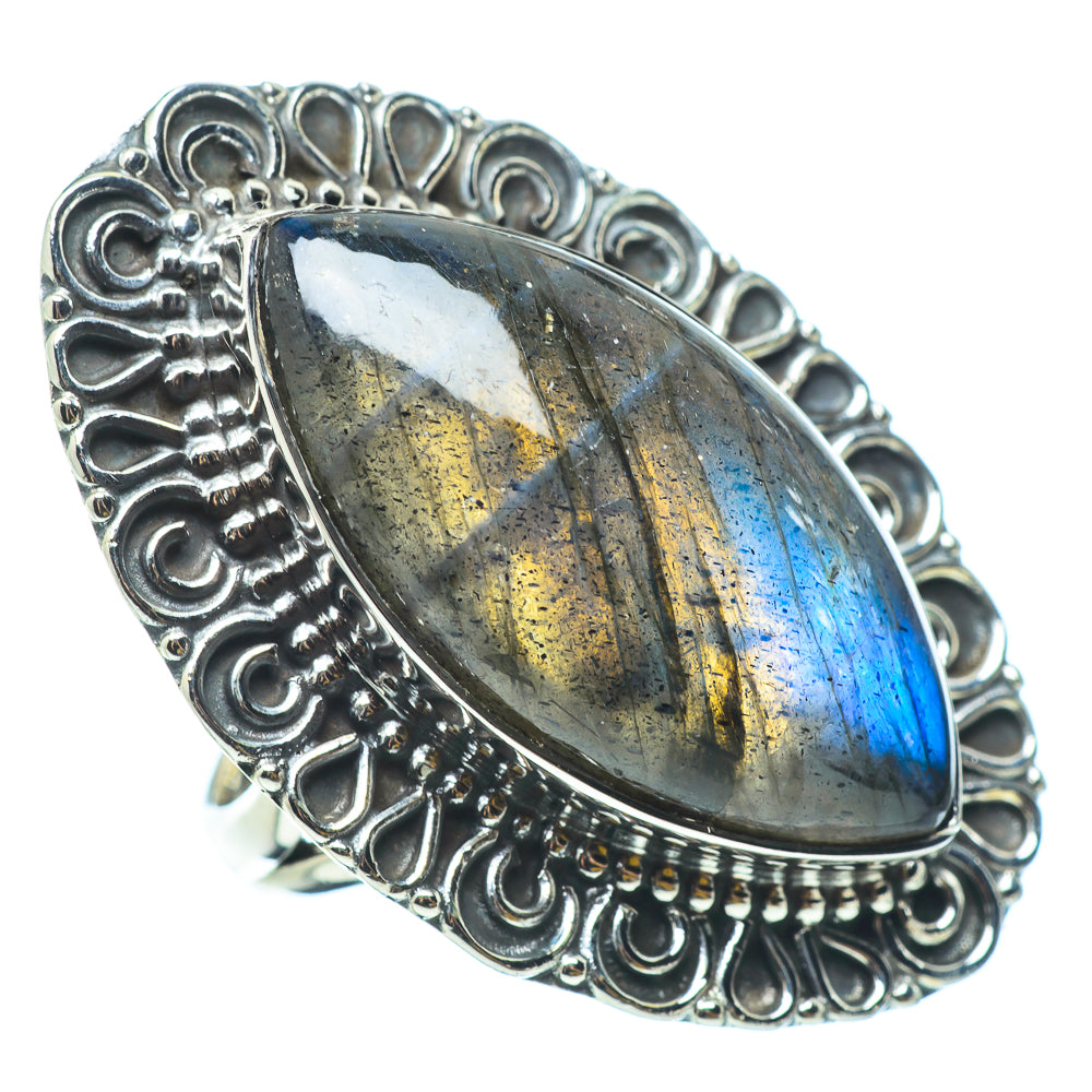 Labradorite Rings handcrafted by Anasilvercos - RING33168