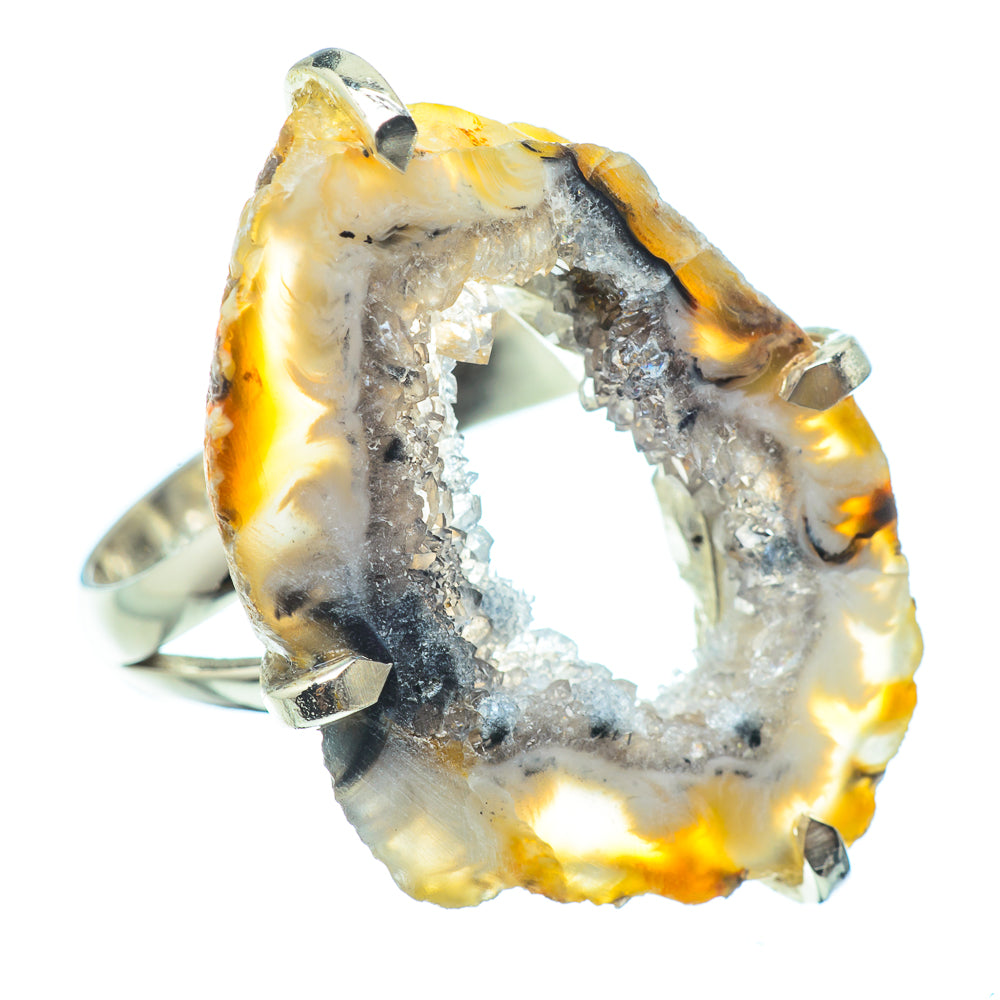 Occo Geode Slice Rings handcrafted by Anasilvercos - RING33177