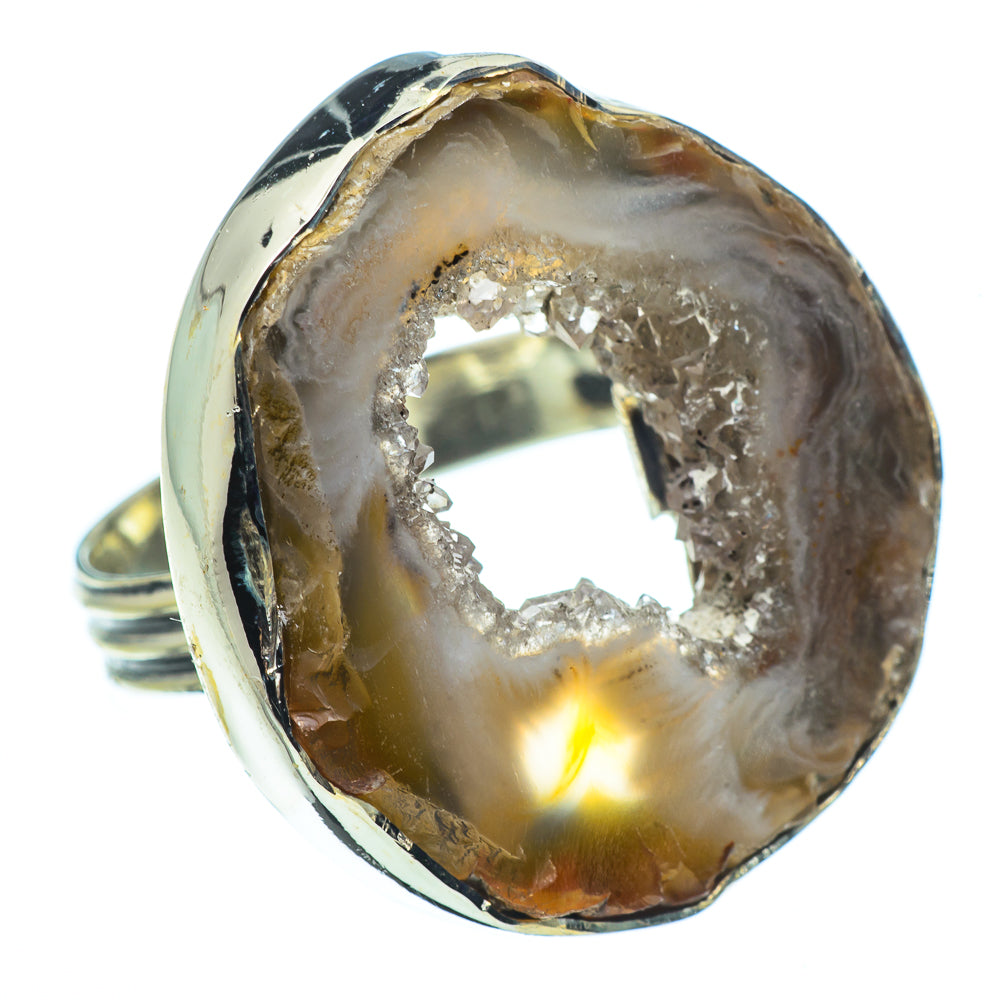 Occo Geode Slice Rings handcrafted by Anasilvercos - RING33197