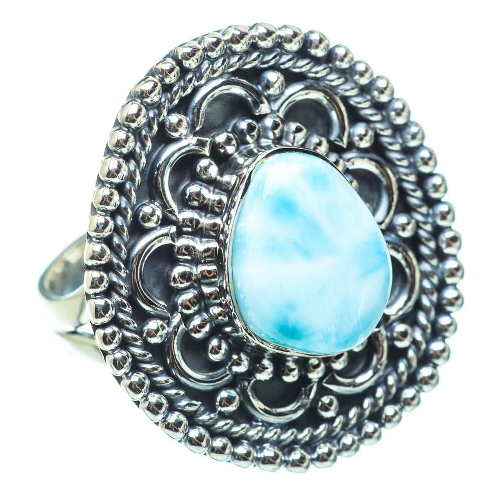 Larimar Rings handcrafted by Anasilvercos - RING33335