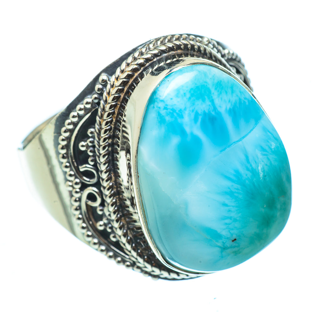 Larimar Rings handcrafted by Anasilvercos - RING33362